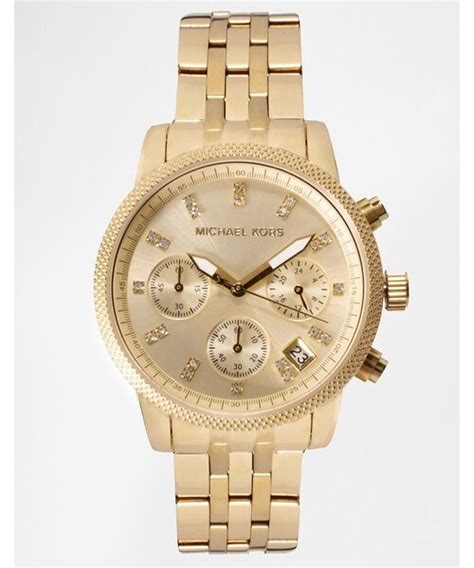 mk5676 michael kors|Michael Kors Ritz Glitz Gold Chronograph Watch .